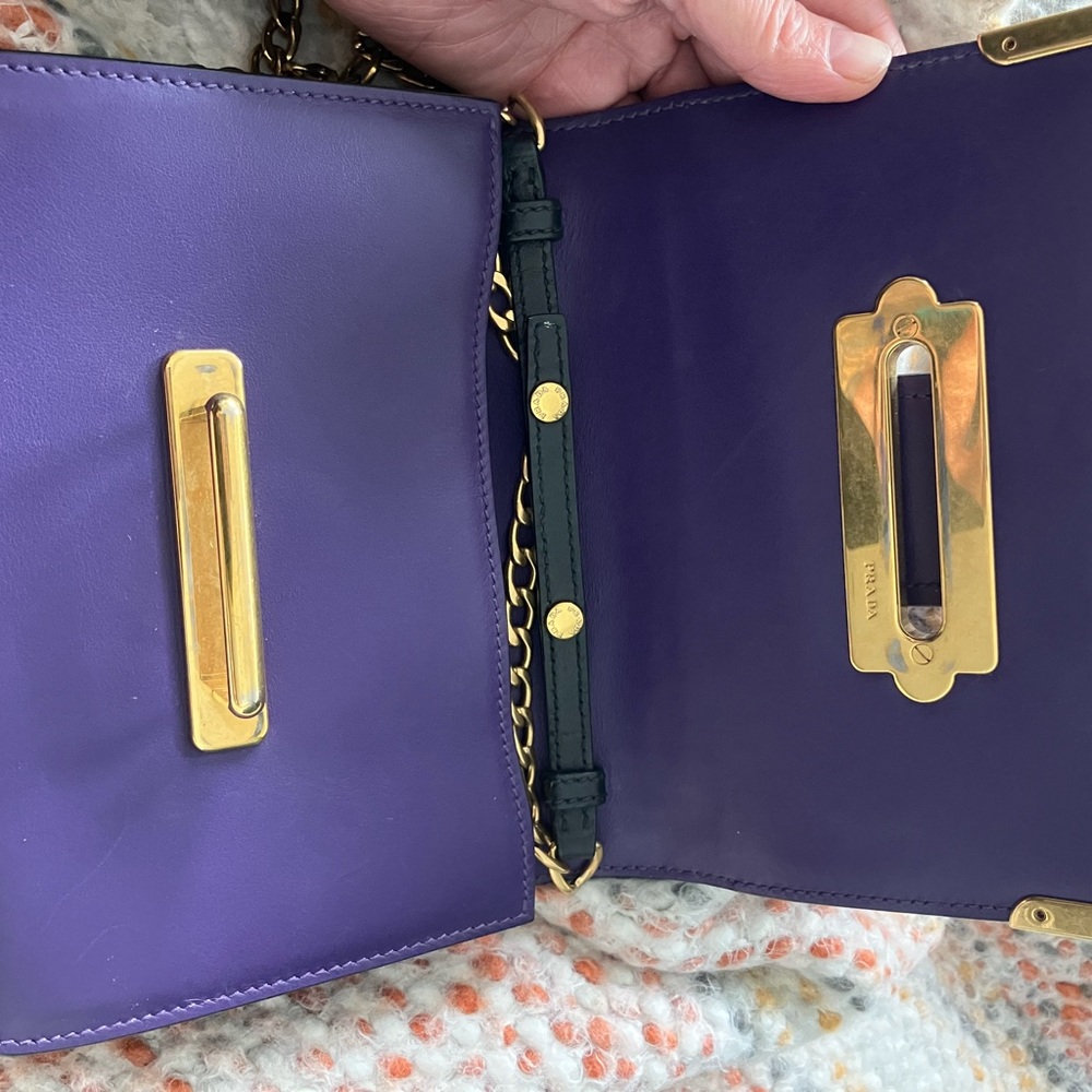 Prada City Calf Astrology Cahier, Viola + Nero. - Picture 5 of 9
